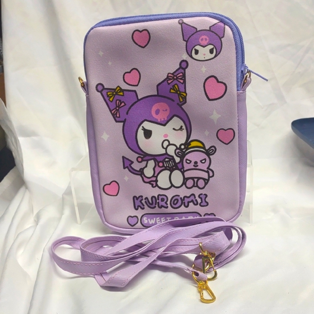Kuromi Crossbody Bag in Lavender